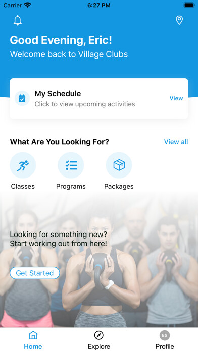 Emulate iPhone app Village Health Clubs using MyAndroid