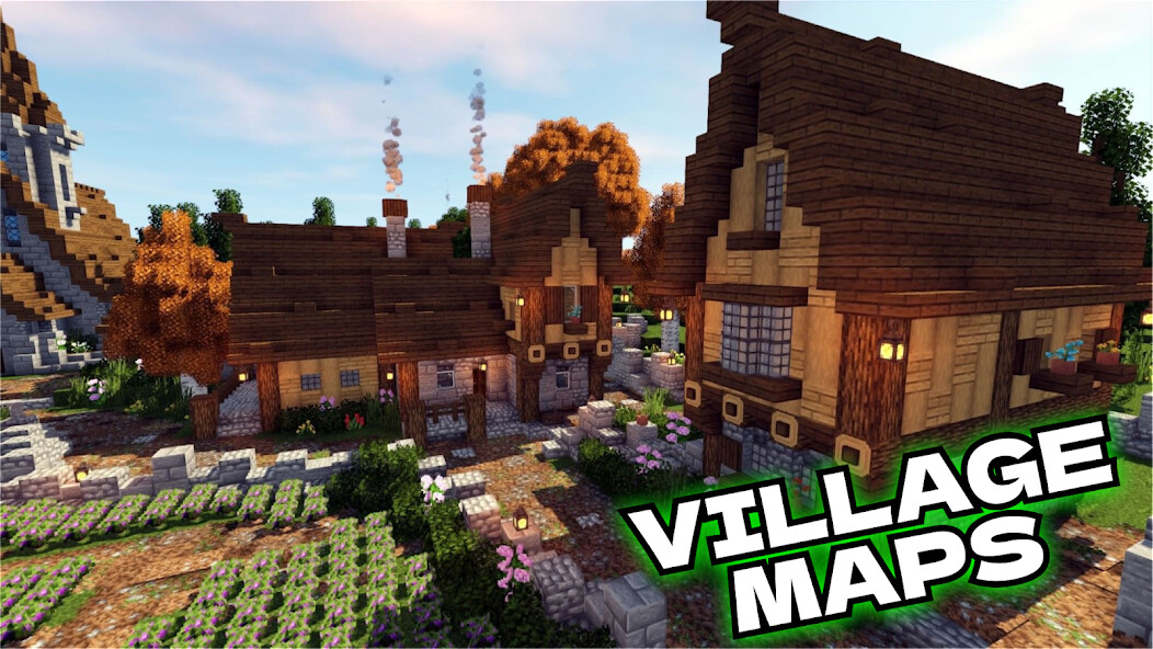 Run android online APK Village maps for minecraft from MyAndroid or emulate Village maps for minecraft using MyAndroid