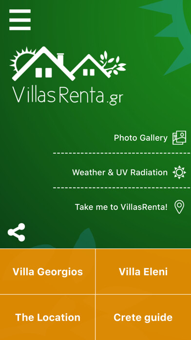 Emulate iPhone app Villas Renta using MyAndroid