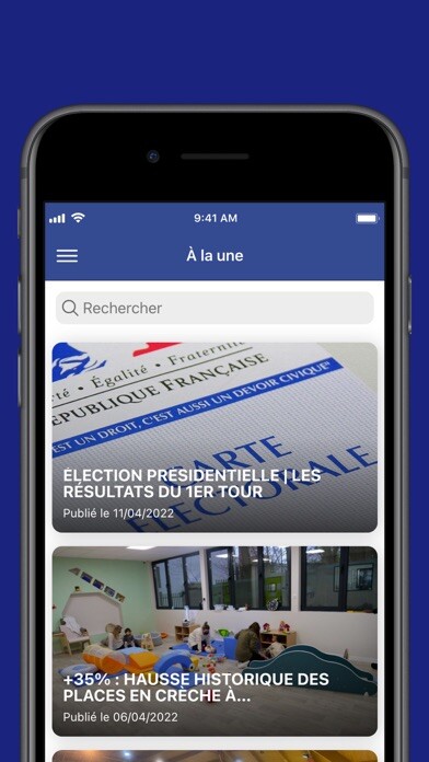 Emulate iPhone app Ville de Montmorency using MyAndroid