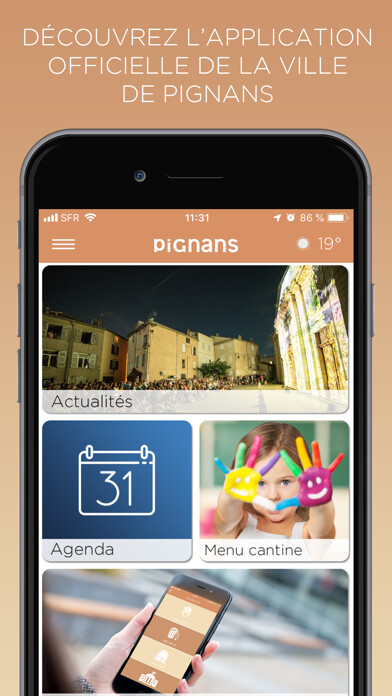 Emulate iPhone app Ville de Pignans using MyAndroid Emulate iPhone app Ville de Pignans using MyAndroid