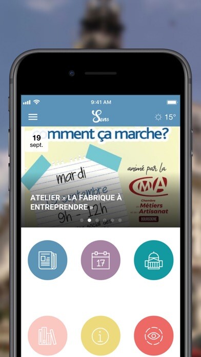 Emulate iPhone app Ville de Sens using MyAndroid Emulate iPhone app Ville de Sens using MyAndroid