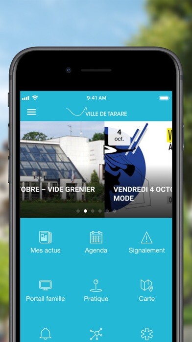 Emulate iPhone app Ville de Tarare using MyAndroid
