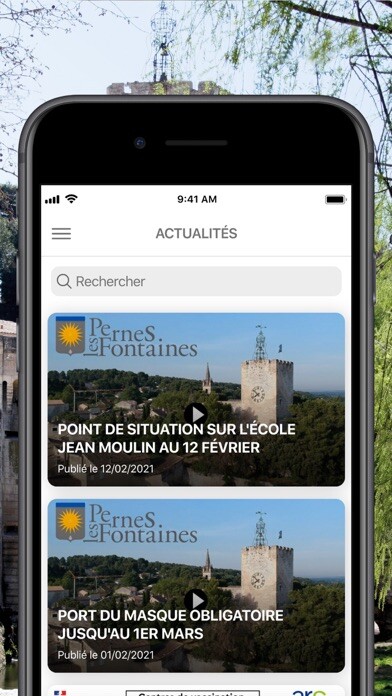 Emulate iPhone app Ville Pernes les Fontaines using MyAndroid Emulate iPhone app Ville Pernes les Fontaines using MyAndroid