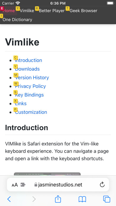 Emulate iPhone app Vimlike using MyAndroid