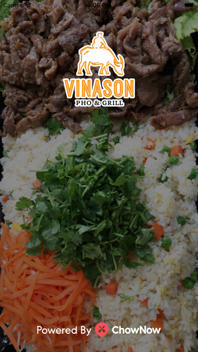 Emulate iPhone app Vinason Pho & Grill using MyAndroid