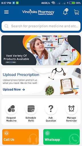 Run android online APK Vinayaka Pharmacy from MyAndroid or emulate Vinayaka Pharmacy using MyAndroid