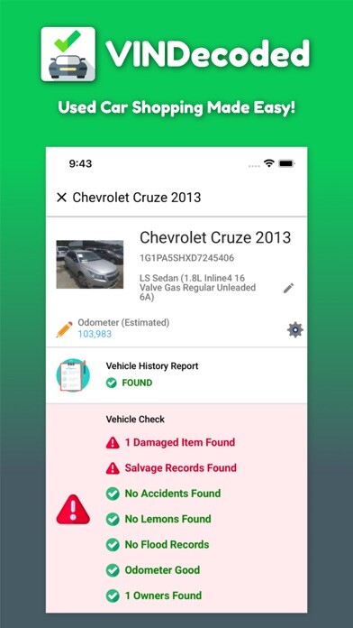 Emulate iPhone app VIN Check Report for Used Cars using MyAndroid Emulate iPhone app VIN Check Report for Used Cars using MyAndroid