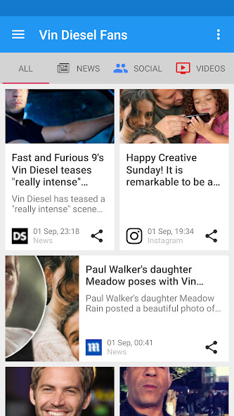 Run android online APK Vin Diesel Fan Club : News and Updates from MyAndroid or emulate Vin Diesel Fan Club : News and Updates using MyAndroid