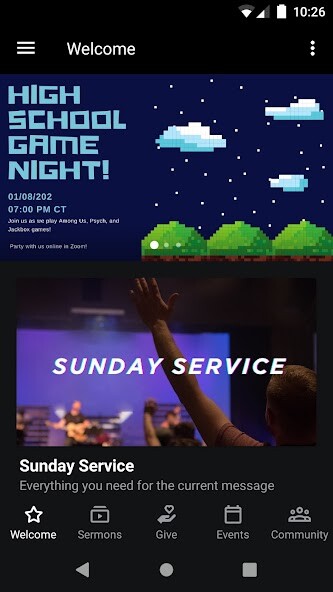 Emulate iPhone app Vineyard Overland Park using MyAndroid