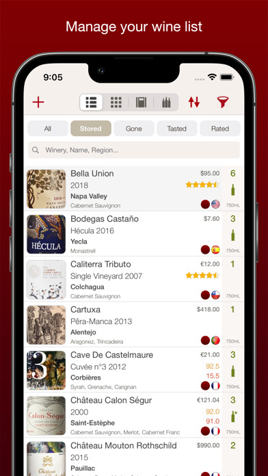 Emulate iPhone app VinoCell - wine cellar manager using MyAndroid Emulate iPhone app VinoCell - wine cellar manager using MyAndroid