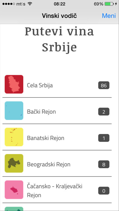 Emulate iPhone app Vinski vodic Srbija using MyAndroid Emulate iPhone app Vinski vodic Srbija using MyAndroid
