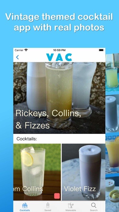Emulate iPhone app Vintage American Cocktails using MyAndroid Emulate iPhone app Vintage American Cocktails using MyAndroid