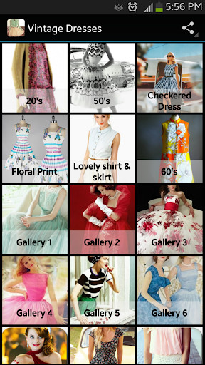 Emulate Android APK Vintage Dresses