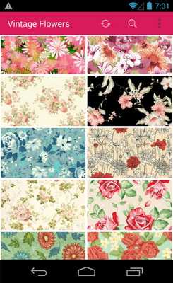 Emulate Android APK Vintage Flower Pattern