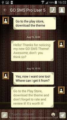 Emulate Android APK Vintage SMS Theme Emulate Android APK Vintage SMS Theme