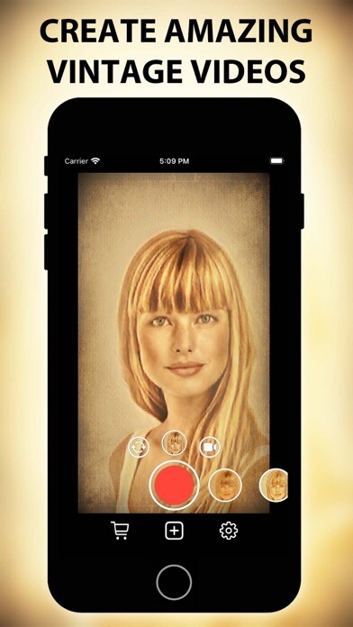 Emulate iPhone app Vintage Video Maker