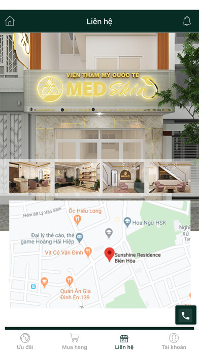 Emulate iPhone app Viện Thẩm Mỹ MED Skin using MyAndroid Emulate iPhone app Viện Thẩm Mỹ MED Skin using MyAndroid