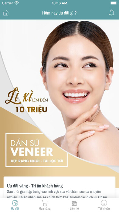 Emulate iPhone app Viện Thẩm Mỹ Thiện Nhân using MyAndroid Emulate iPhone app Viện Thẩm Mỹ Thiện Nhân using MyAndroid