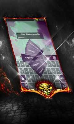 Emulate Android APK Violet butterflies Keyboard