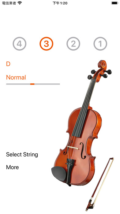 Emulate iPhone app Violin Tuner (All modes) using MyAndroid Emulate iPhone app Violin Tuner (All modes) using MyAndroid