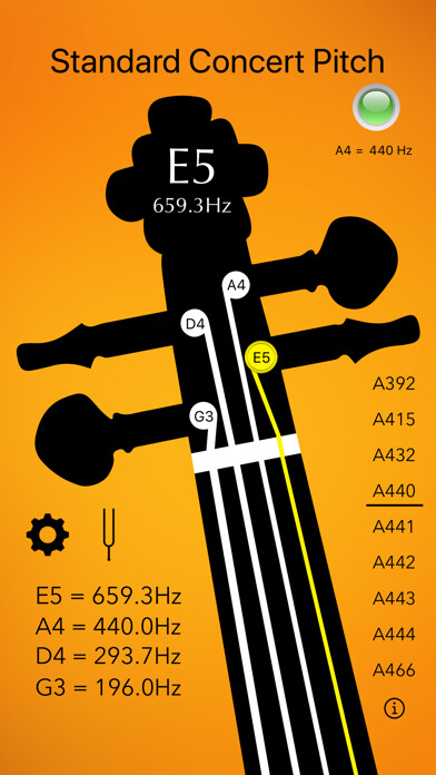 Emulate iPhone app Violin Tuner Basic using MyAndroid Emulate iPhone app Violin Tuner Basic using MyAndroid