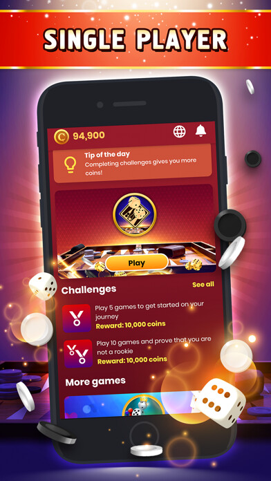 Emulate iPhone app VIP Backgammon - Board Game using MyAndroid