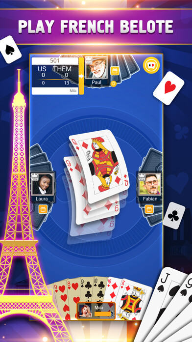 Emulate iPhone app VIP Belote - Coinche & Contrée using MyAndroid