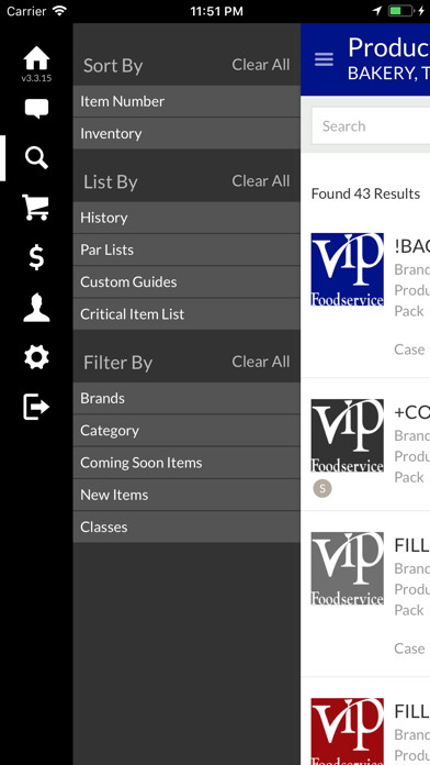 Emulate iPhone app VIP Foodservice Connect using MyAndroid