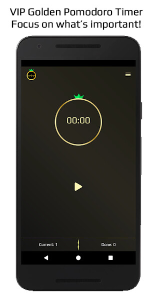 Run android online APK VIP Golden Pomodoro Timer from MyAndroid or emulate VIP Golden Pomodoro Timer using MyAndroid