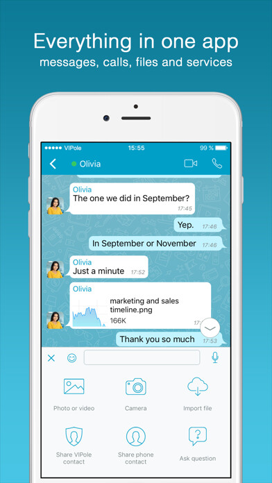 Emulate iPhone app VIPole Private Messenger using MyAndroid