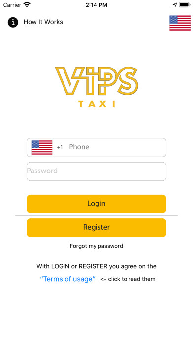 Emulate iPhone app VIPS TAXI Cyprus using MyAndroid Emulate iPhone app VIPS TAXI Cyprus using MyAndroid