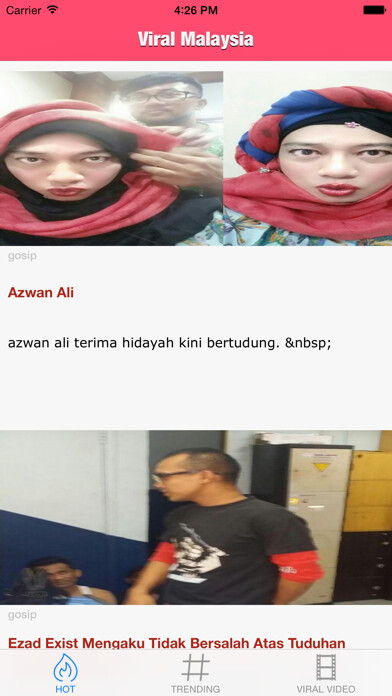 Emulate iPhone app Viral Malaysia using MyAndroid