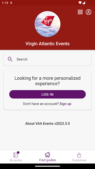 Emulate iPhone app Virgin Atlantic Events using MyAndroid Emulate iPhone app Virgin Atlantic Events using MyAndroid