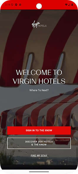 Emulate iPhone app Virgin Hotels - Lucy using MyAndroid