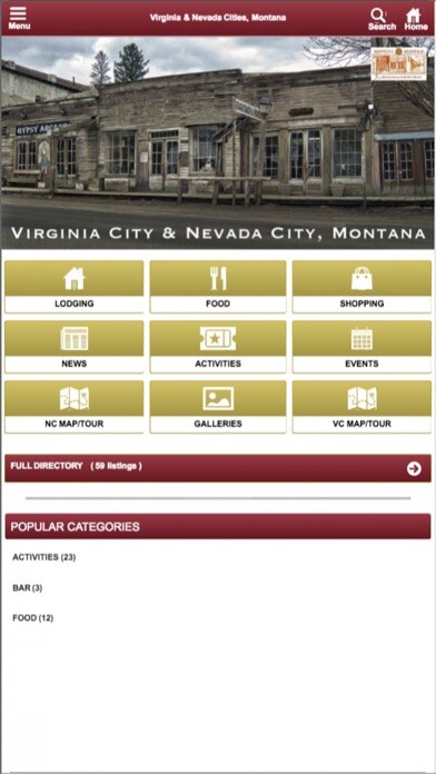 Emulate iPhone app Virginia City & Nevada City MT using MyAndroid Emulate iPhone app Virginia City & Nevada City MT using MyAndroid