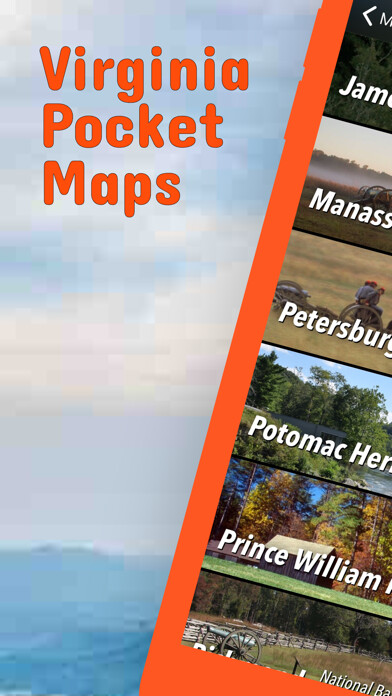 Emulate iPhone app Virginia Pocket Maps using MyAndroid