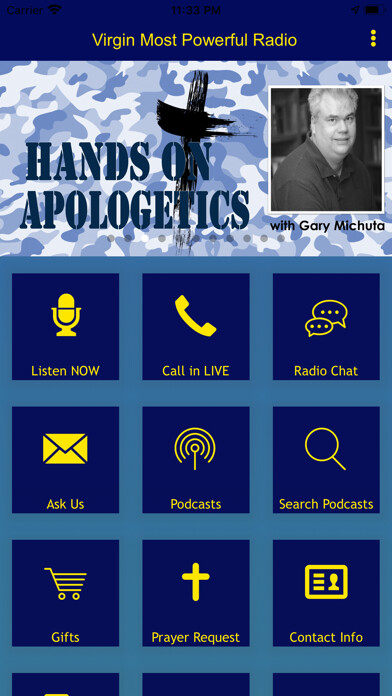 Emulate iPhone app Virgin Most Powerful Radio using MyAndroid