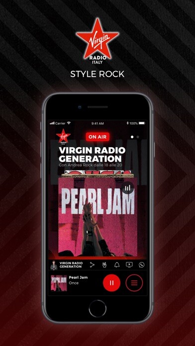 Emulate iPhone app Virgin Radio Italy using MyAndroid