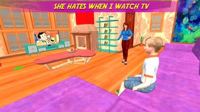 Emulate iPhone app Virtual Family - Mom Simulator using MyAndroid