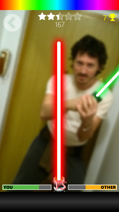 Emulate iPhone app virtual Lightsaber using MyAndroid Emulate iPhone app virtual Lightsaber using MyAndroid