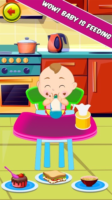 Emulate iPhone app Virtual Mom: Baby Simulator using MyAndroid