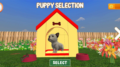 Emulate iPhone app Virtual Puppy Pet Family Game using MyAndroid