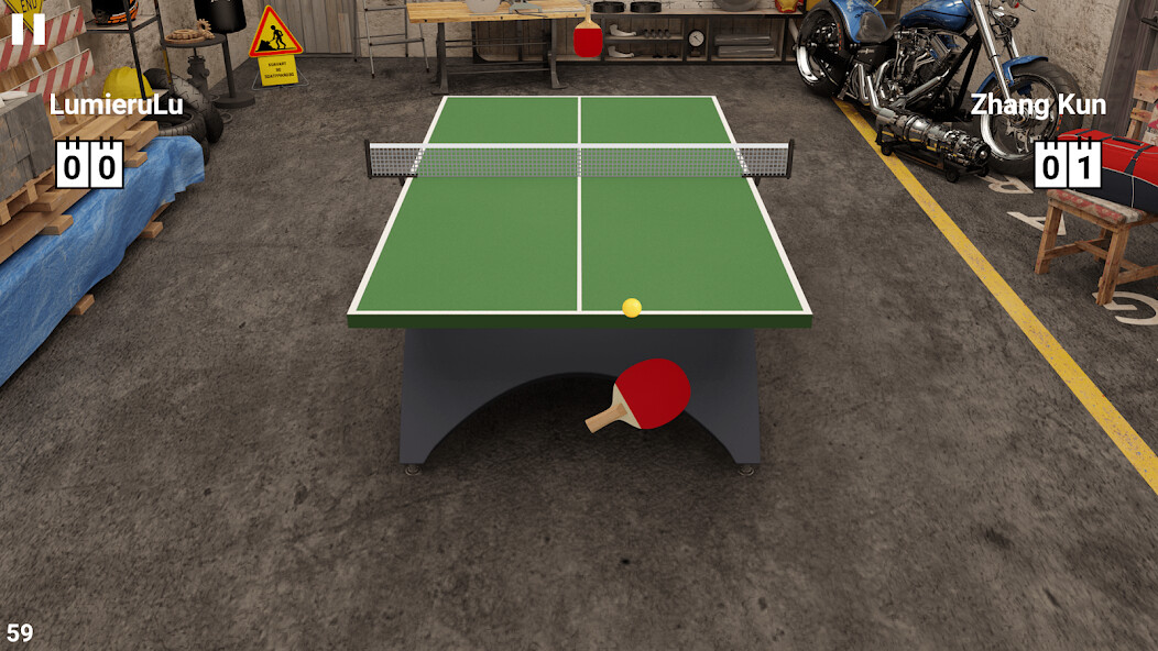 Emulate iPhone app Virtual Table Tennis using MyAndroid