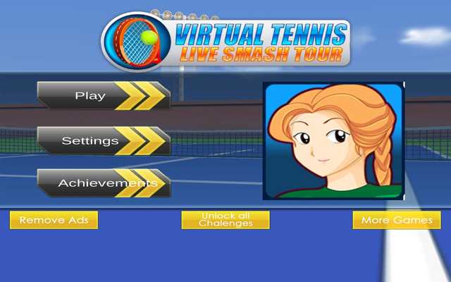 Emulate Android APK Virtual Tennis Live Smash