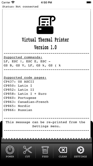 Emulate iPhone app Virtual Thermal Printer using MyAndroid Emulate iPhone app Virtual Thermal Printer using MyAndroid