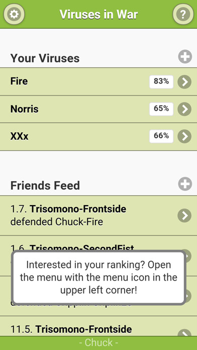 Emulate iPhone app Viruses in War using MyAndroid