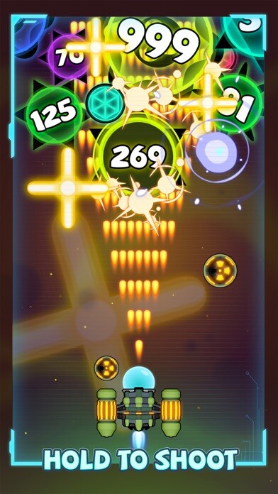 Emulate iPhone app Virus War- Space Shooting Game using MyAndroid