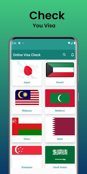 Run android online APK Visa Check All Country from MyAndroid or emulate Visa Check All Country using MyAndroid