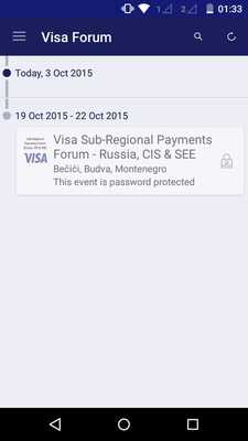 Emulate Android APK Visa Sub-Regional Forum